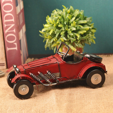 创意复古美式老爷车汽车模型酒柜装饰品摆件家居客厅柜房间小摆设