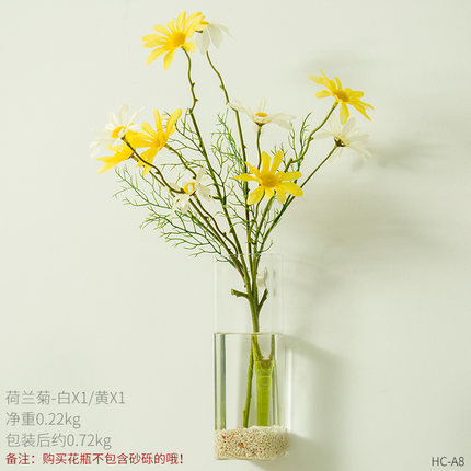 创意个性墙上水培插花花瓶壁挂玻璃透明干花小清新墙壁装饰品挂件