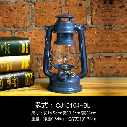 美式复古LED煤油灯摆件创意家居软装饰品酒吧咖啡厅摆设橱窗道具