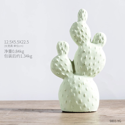创意小清新仙人掌多肉仿真植物盆栽客厅办公室桌面绿植装饰品摆件