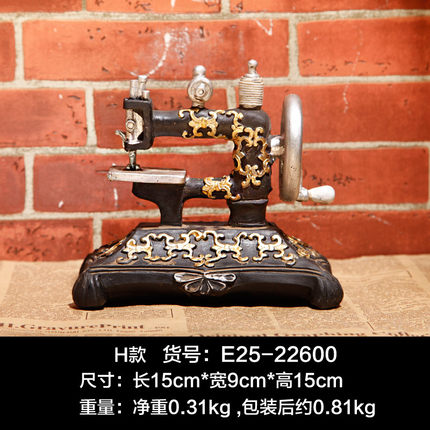 复古做旧咖啡馆酒吧店铺餐厅老式电话机橱窗陈列软装饰小模型摆件
