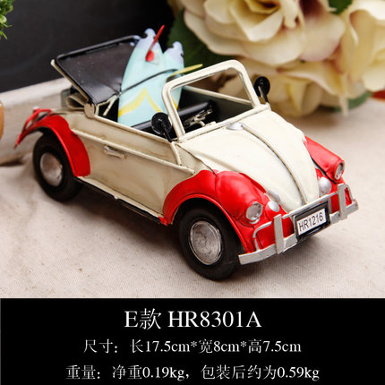 创意复古美式老爷车汽车模型酒柜装饰品摆件家居客厅柜房间小摆设