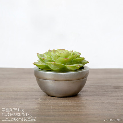 创意仙人掌盆栽小摆设个性房间卧室书桌床头电视柜时尚装饰品摆件