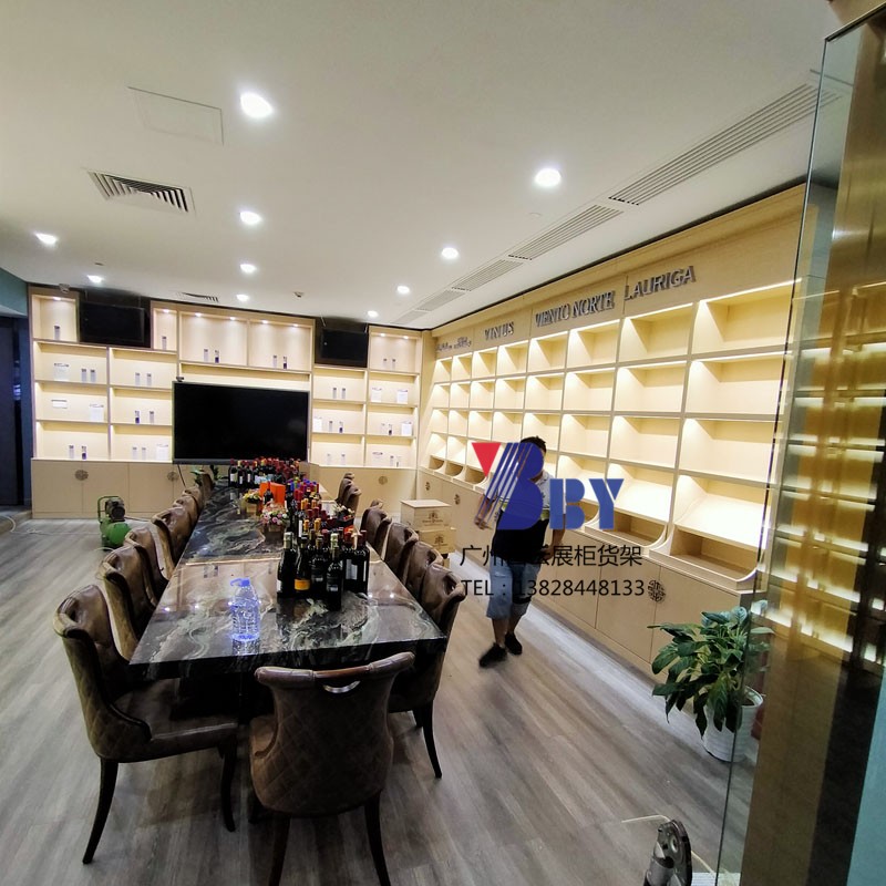 木质鞋子化妆品展示柜定制