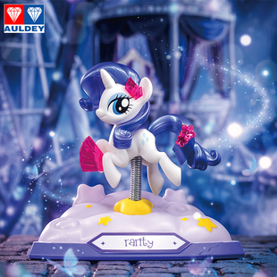 奥迪双钻小马宝莉欢乐派对摇摇乐盲盒玩具车载摆件珍奇紫悦碧琪