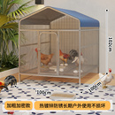 鸡鸭兔狗鸽子笼养殖专用加粗加密铁丝网新型宠物笼室外防雨防锈棚