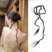 甜酷辣妹扭扭超细马尾辫子假发个性 拳击辫造型拍摄模特辫子 时尚
