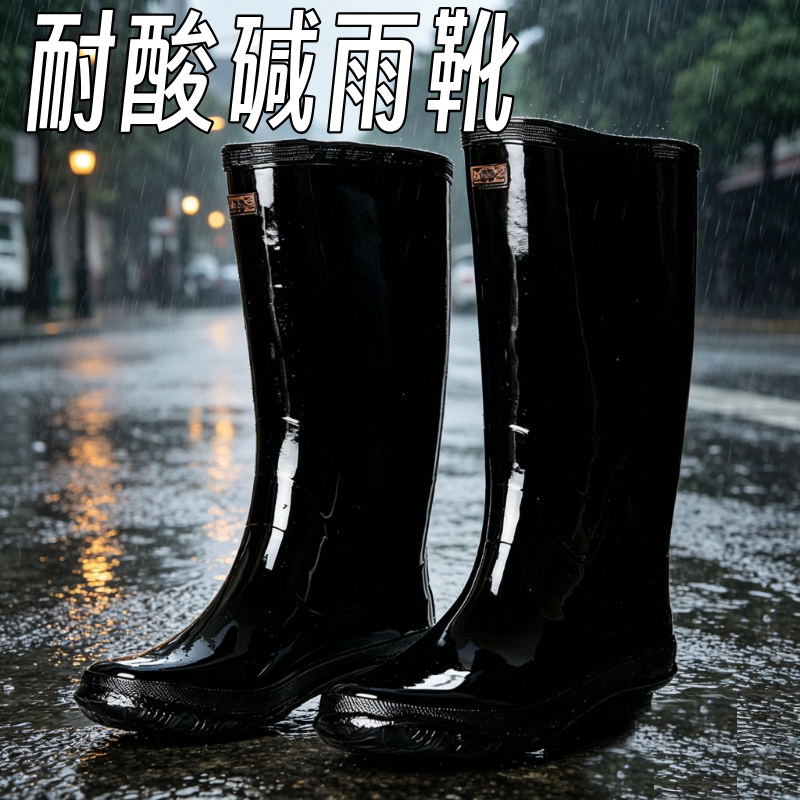 双钱高筒三防耐酸碱上海牌矿工靴图片