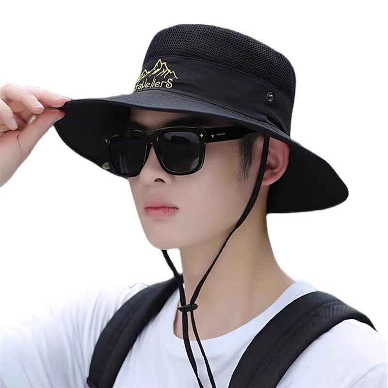 Sun hat for men, summer outdoor fishing, fishing hat for men, face cover, sun protection hat, sun breathable, wide-brimmed fisherman's hat thumbnail 8
