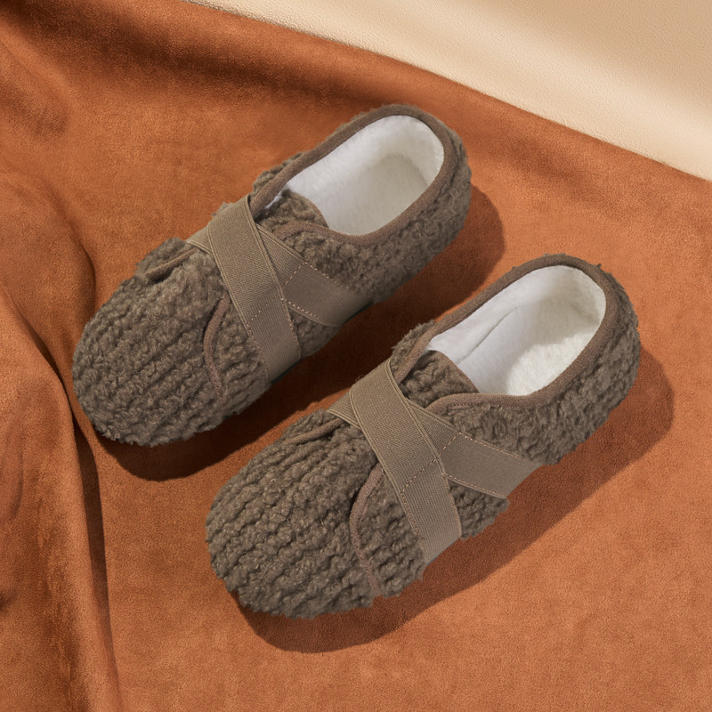 毛毛鞋女秋冬外穿2025新款加绒保暖鞋爆款豆豆鞋懒人瓢鞋冬季棉鞋,女鞋,棉鞋,淘宝优惠券,粉丝福利购,淘宝优惠卷