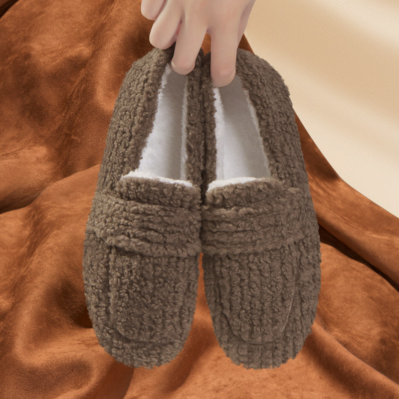 毛毛鞋女秋冬外穿2025新款加绒一脚蹬爆款豆豆鞋软底加厚毛绒棉鞋,女鞋,棉鞋,淘宝优惠券,粉丝福利购,淘宝优惠卷