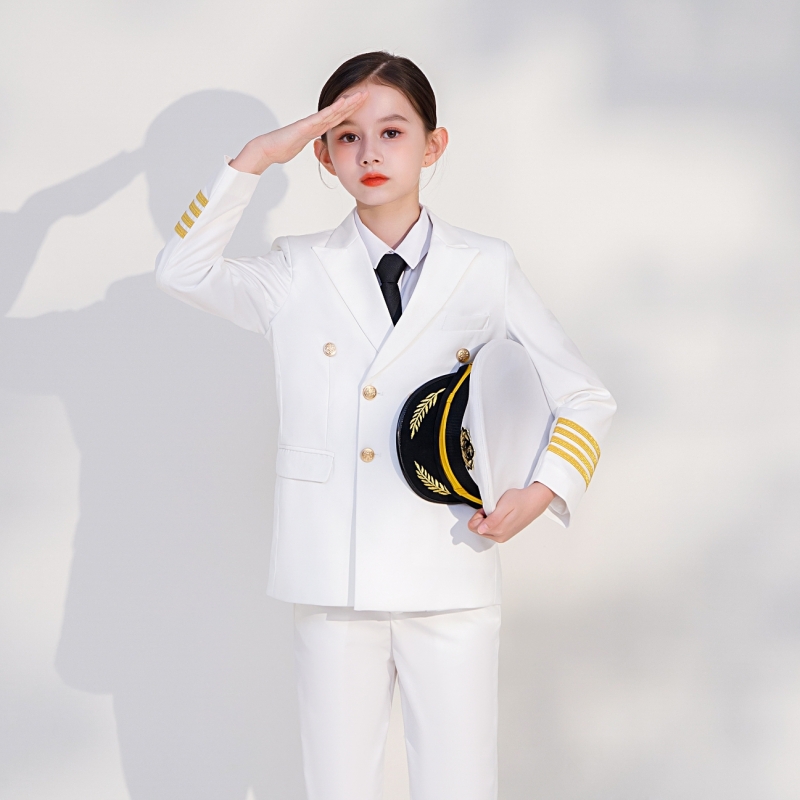 儿童船长制服男女同款海军风制服