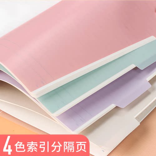 PP塑料活页8张/页分隔索引纸