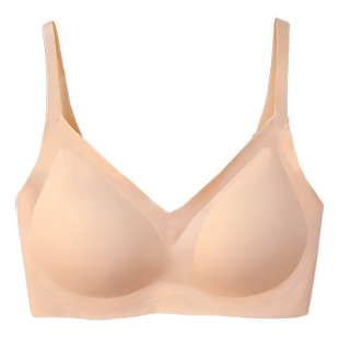 无痕内衣女小胸聚拢收副乳防下垂乳胶美背调整型运动无钢圈文胸罩
