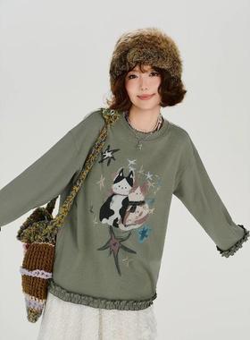 灰色高领针织马甲女秋冬外穿坎肩背心毛衣开衫miu系独特叠穿上衣