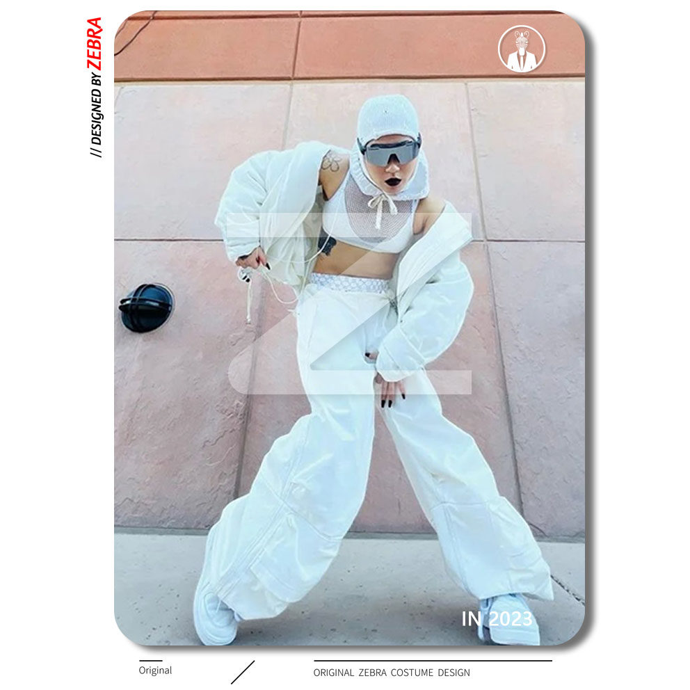 斑马派对 欧美蕾哈娜同款宽松工装夜店酒吧gogods歌伴舞作秀演出