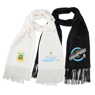 阿根廷美洲杯夺冠足球球迷梅西纪念男女款情侣可定制保暖披肩围巾