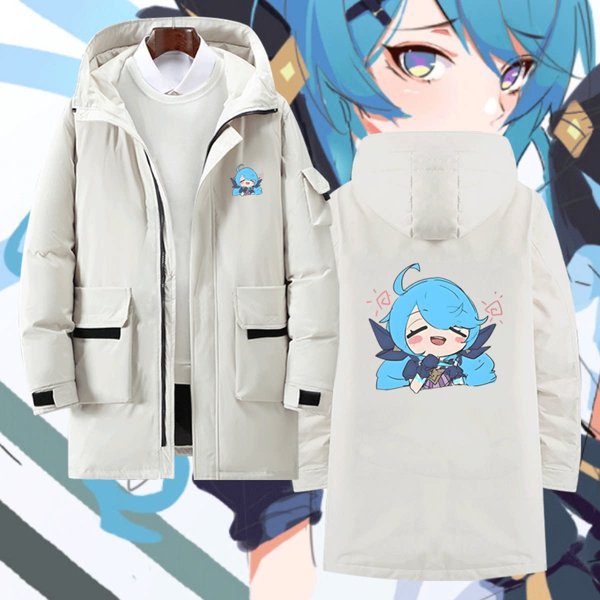 灵罗娃娃格温剪刀妹周边羽绒服