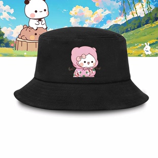一二和布布动漫周边情侣可定制盆帽渔夫帽子卡通印花卡通可爱男女