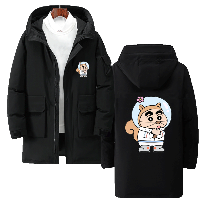 周边连帽外套秋冬保暖羽绒服