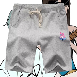 异形舞台联名库洛米玉桂狗动漫男女情侣夏可定制运动休闲五分短裤