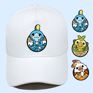 御三家泪眼蜥热门联名周边男女情侣同款青少年休闲防晒鸭舌棒球帽