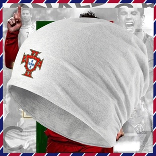 2022卡塔尔世界杯葡萄牙队7号C罗 B费秋冬款足球头巾堆堆包头帽子