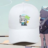 Q版 卡通蔚蓝档案砂狼白子白洲梓印花碧蓝档案动漫定制男女棒球帽