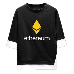 以太坊ethereum区块链eos数字货币极客短袖t恤衫男女五分假两件T