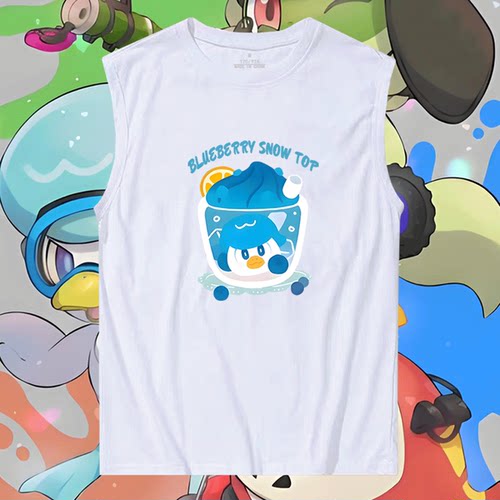 宝可梦周边纯棉男女宽松无袖背心