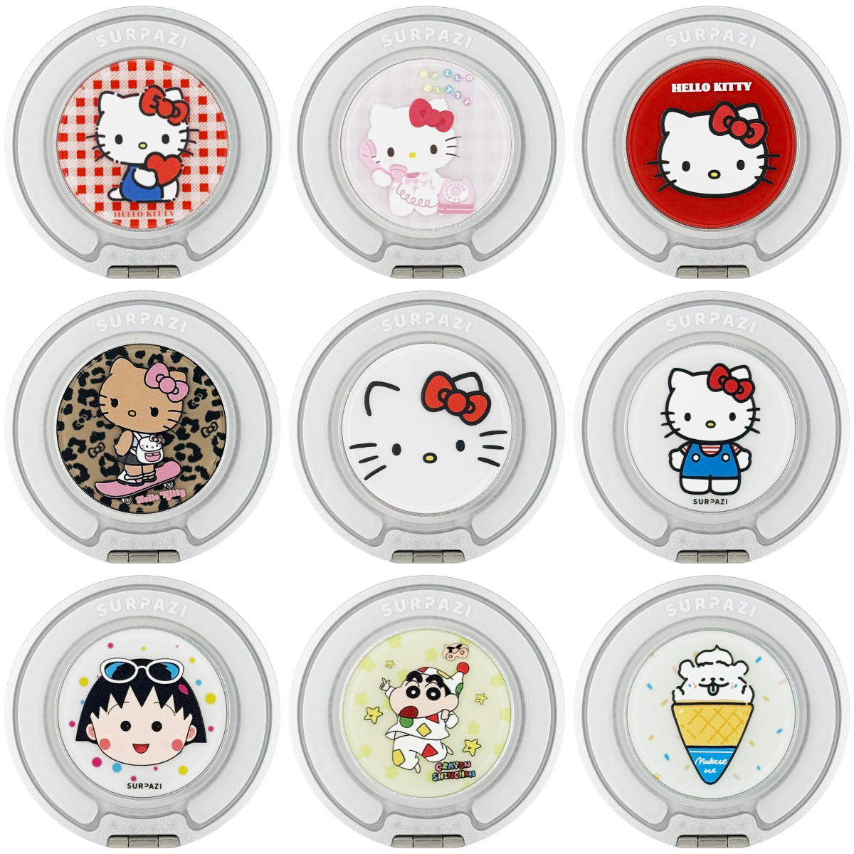 【SURPAZI支点磁吸支架】一体多功能卡通可爱强磁支架Ins风女款