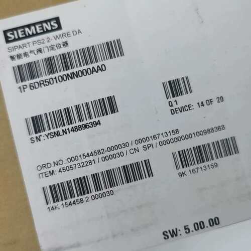议价：定位器 1P 6DR50100NN000AA0 全