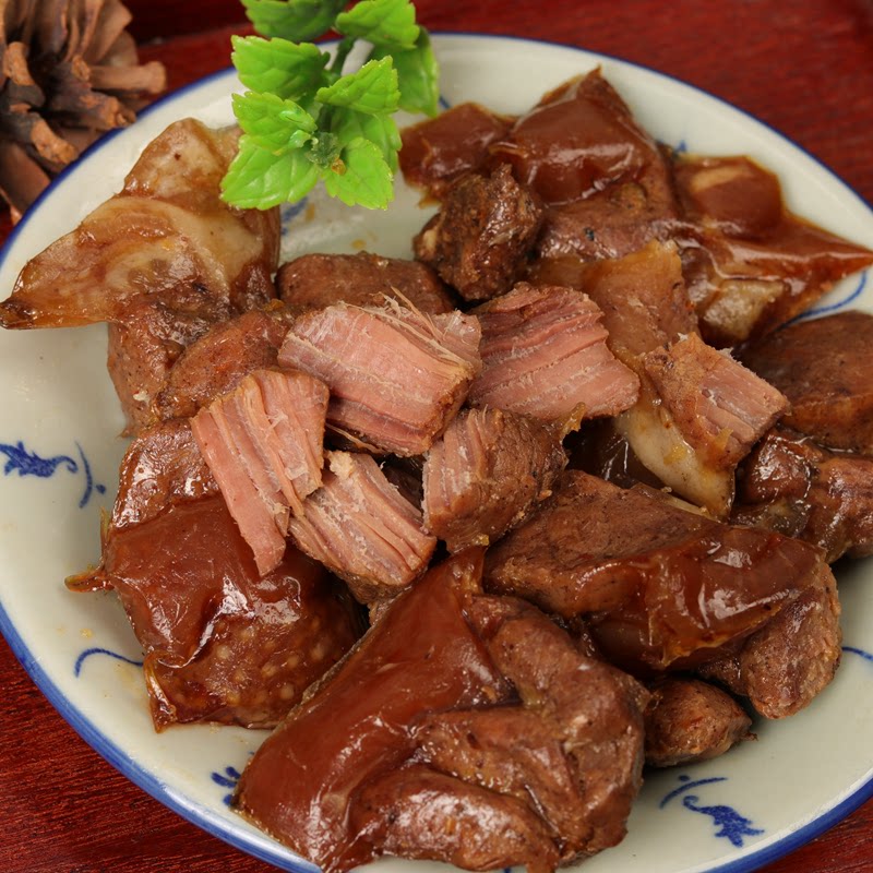 潮汕风味松发卤猪脚粒即食卤猪蹄酱肘子五香熟食真空独立包装150g