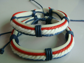 硅胶青春风编织时尚流行手链