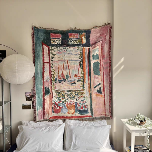 开着的窗Henri Matisse 马蒂斯 开着的窗 Collioure 室内挂毯装饰