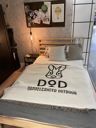 dod黑兔简约纯色露营多用途毯子