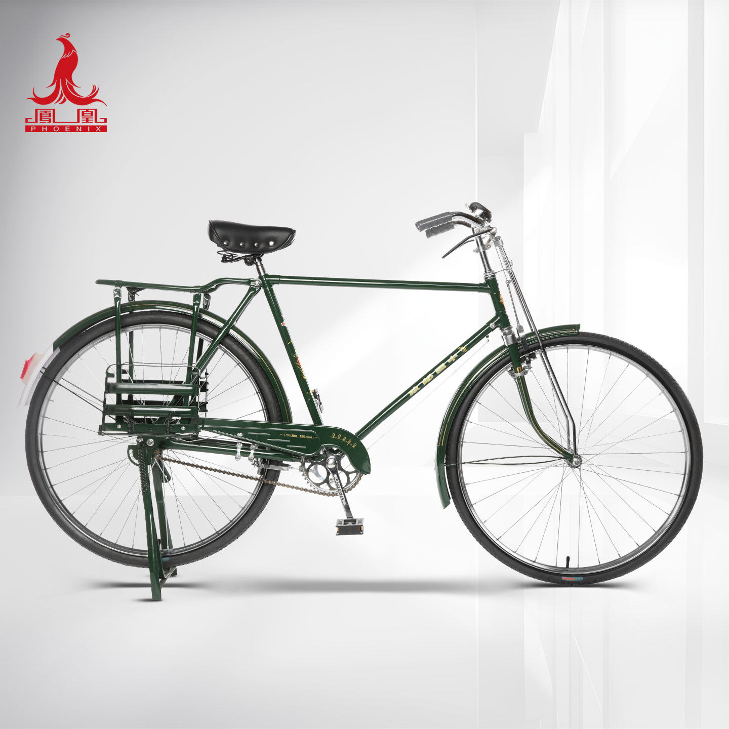 凤凰官方推荐怀旧老款经典旗舰老式28大杠成人复古男女自行车单车