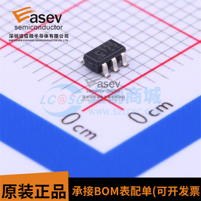 SN74LVC1G17DBVR 丝印:C175 SOT23-5 缓冲器和线路驱动器IC 全新