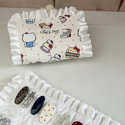 布本纪米黄kt出门便携发夹收纳包