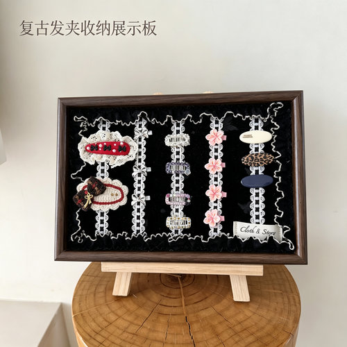 复古手工宠物发夹收纳展示架