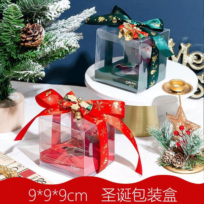 圣诞节9cm透明平安夜苹果包装圣诞礼品包装