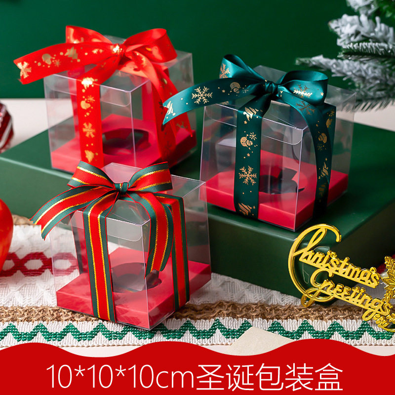 圣诞节10cm透明平安夜巧克力圣诞礼品