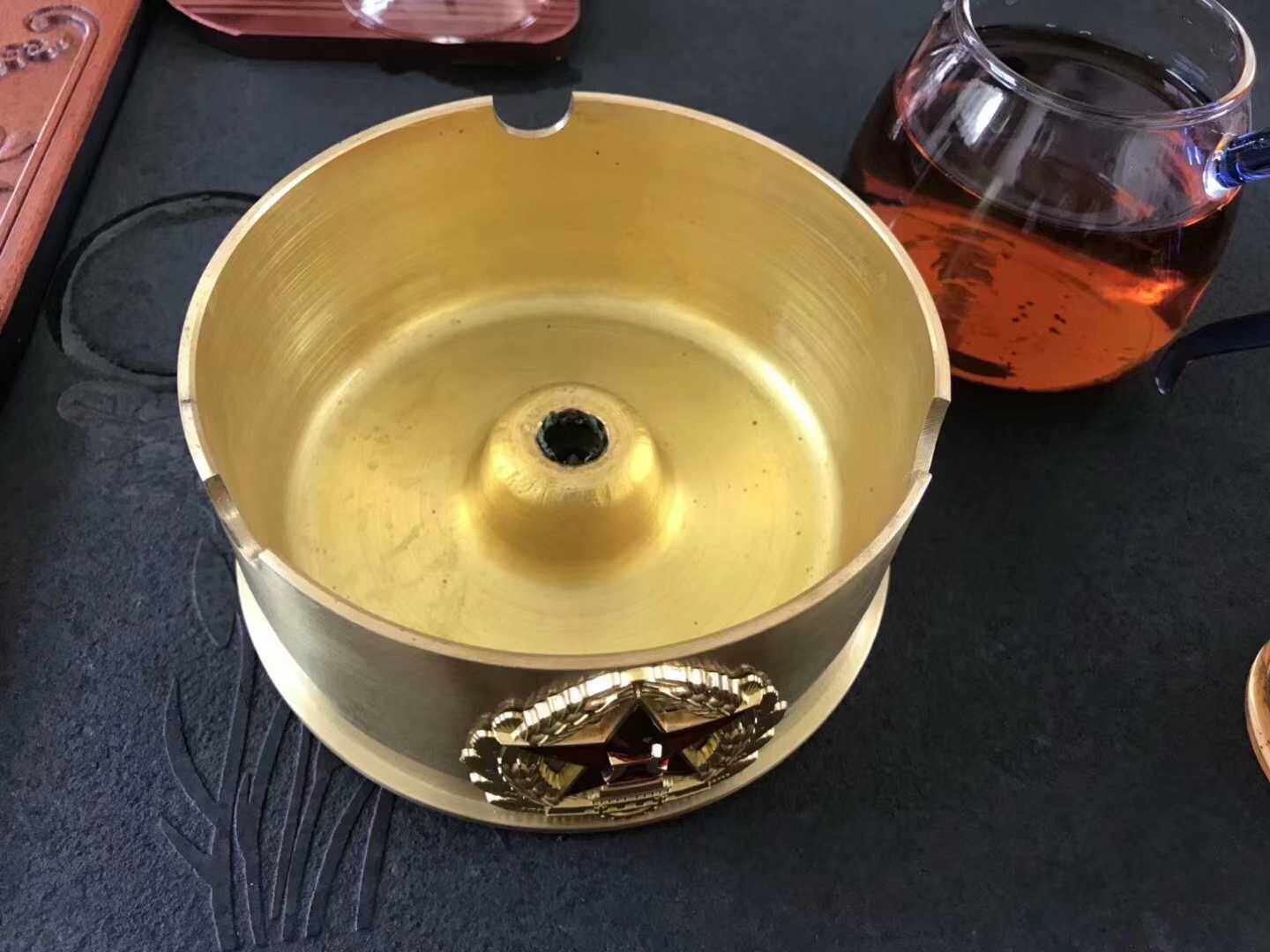 炮弹壳工艺品 122钢弹壳烟灰缸 送老爸送领导 家居摆件军旅收藏品