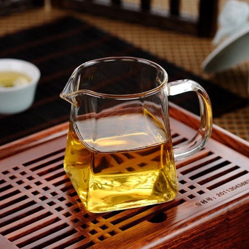 包邮耐热玻璃茶具创意玻璃公道杯茶海分茶杯天圆地方公杯大小容量_虎窝淘