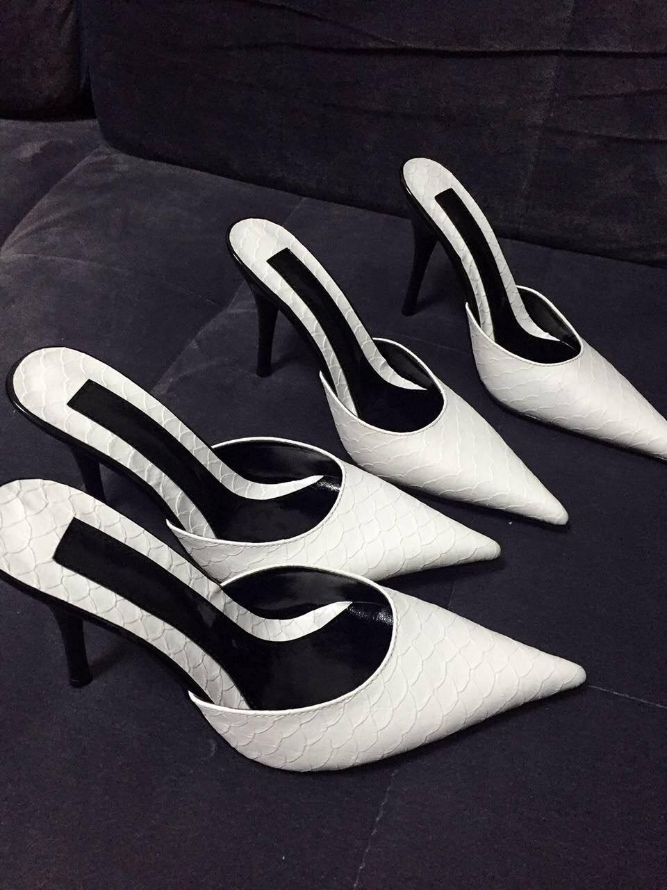 2025夏季新款半拖鞋细跟尖头百搭高跟鞋女时尚包头凉拖鞋外穿半拖,女鞋,包头拖,淘宝优惠券,粉丝福利购,淘宝优惠卷