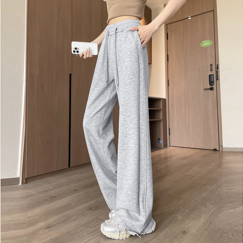 春季轻薄微喇休闲运动卫裤女长裤