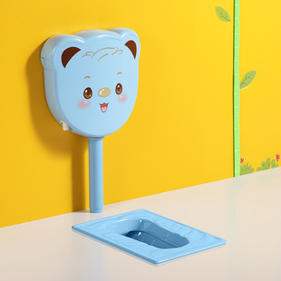 幼儿园蹲便器陶瓷彩色儿童蹲坑小孩大便池蹲厕所工程卡通水箱套装