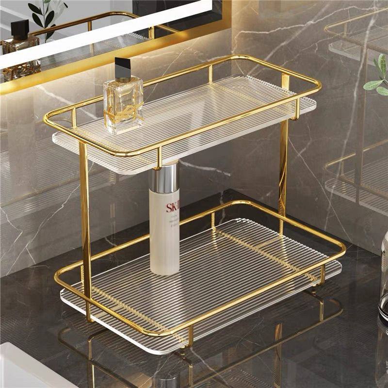 化妆品收纳置物架洗手间轻奢洗漱台桌面收纳宿舍酒店卫生间