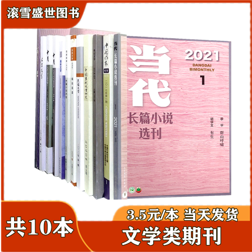 文学类期刊随机发10本不重复年份不限