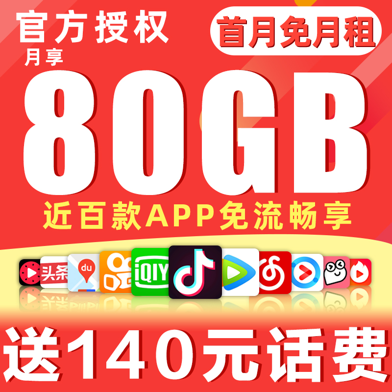 电信5G不限速流量手机卡